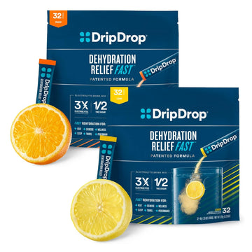 DripDrop Hydration - Electrolyte Powder Packets - Lemon & Orange Citru