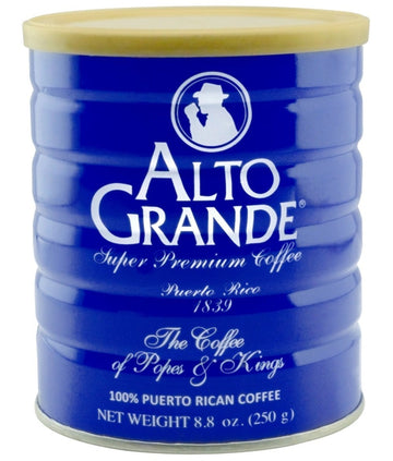 Alto Grande Super Premium Coffee Ground, Single Origin, Puerto Rico, Canister