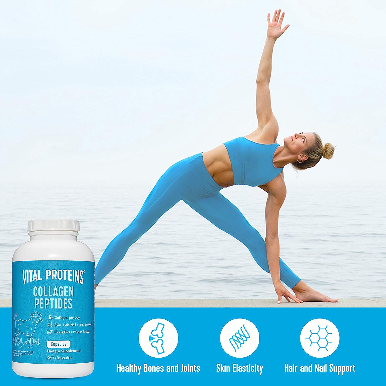 Vital Proteins Collagen Pills Supplement (Type I, III), 360 Collagen C