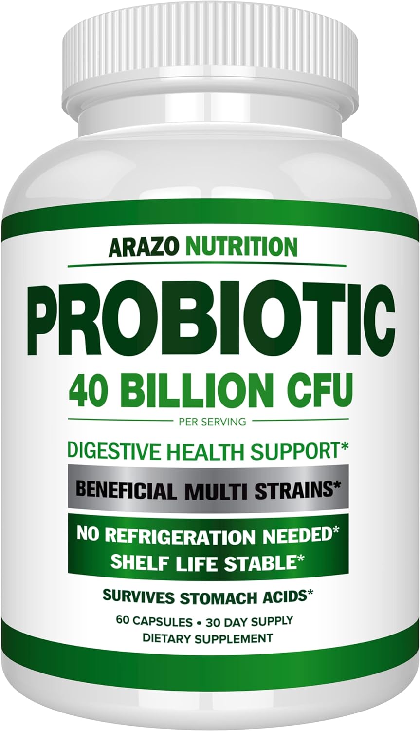 Arazo Nutrition Probiotic 40 Billion Cfu - Shelf Stable With