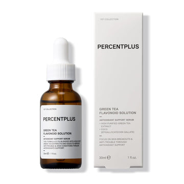 PERCENTPLUS Skin care l Green tea avonoid solution skin serum contains high-purity green tea ext and Egcg, antioxidants support, relief of Repeated breakout, problematic skin?1.