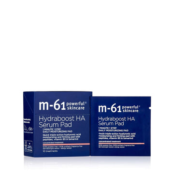 M-61 Hydraboost HA Serum Pad- 10 Treatments- 48 hour moisturizing and firming serum pad with hyaluronic, vitamin B5 & E