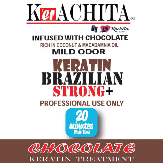 Brazilian Keratin Chocolate Strong 32  (1 Litre) KERACHITA, Hair Smoothing Treatment Blowout Straightening Enhanced, Professional Brazilian Keratin - Made in USA