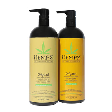 Hempz Original Herbal Shampoo & Conditioner Liters, 33.8   Duo Set