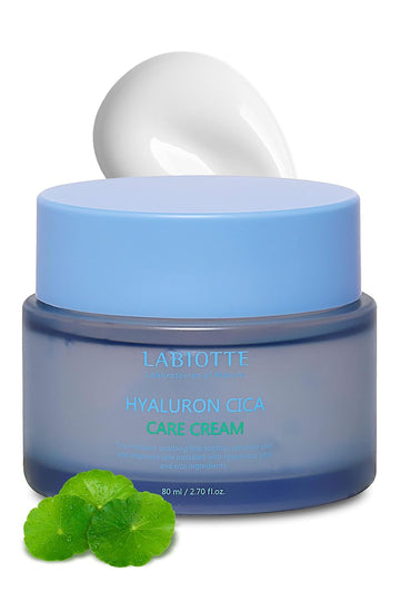 LABIOTTE Hyaluron Cica Care Cream 2.70  | Hyaluronic Acid Beauty Moisturizer & Face Cream| Korean Moisturizer for Dry Skin| Hydrating Face Moisturizer & Face Serum| Moisturizing Face Cream