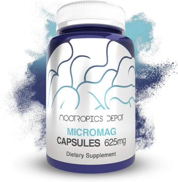 MicroMag Magnesium Capsules | 625mg | 30 Count | Contains 200mg of Ele