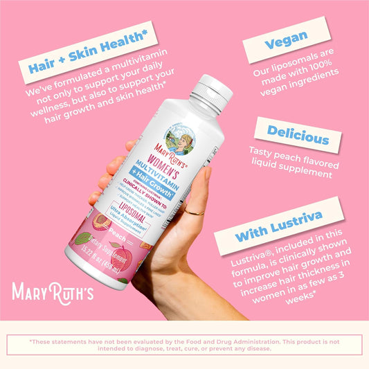 Maryruth'S Liquid Multivitamin For Women + Lustriva Hair Growth Lipos