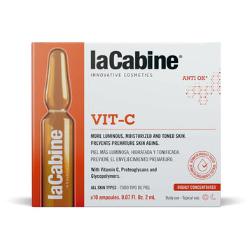 laCabine Vit C Ampoule Serum that energizes and helps to restore skin’s vibrancy with Vitamin C and Proteoglycans