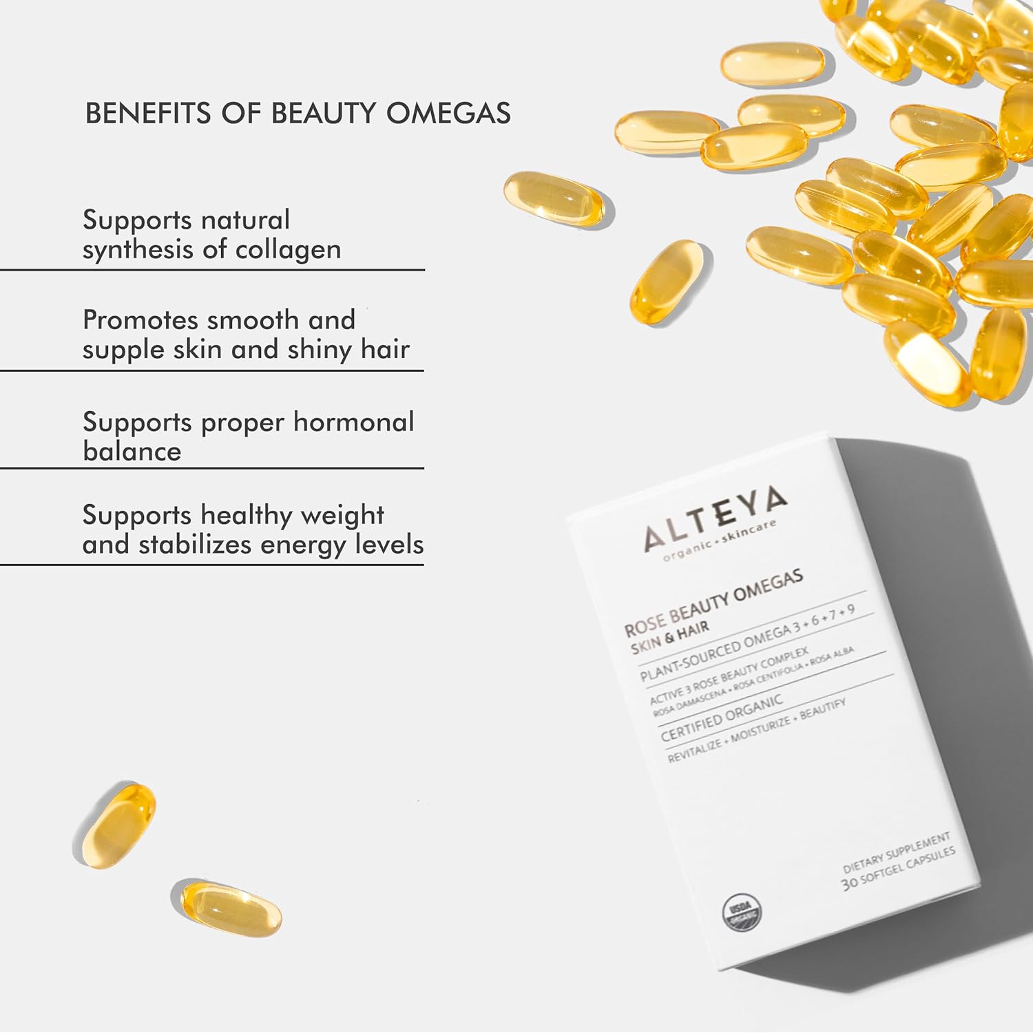 Esupli.com Alteya Organics Beauty Omega 3,6,7 and 9 with Rose Otto Extr