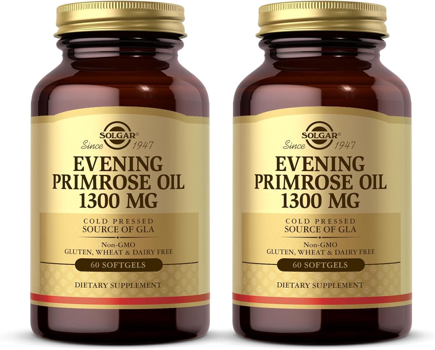 Solgar Evening Primrose Oil 1300 mg, 60 Softgels - Pack of 2 - Promote