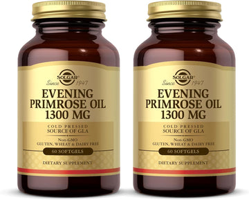 Solgar Evening Primrose Oil 1300 mg, 60 Softgels - Pack of 2 - Promote