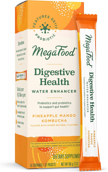 MegaFood Kombucha Powder - Probiotics for Digestive Health - Water Enh0.21 Ounces