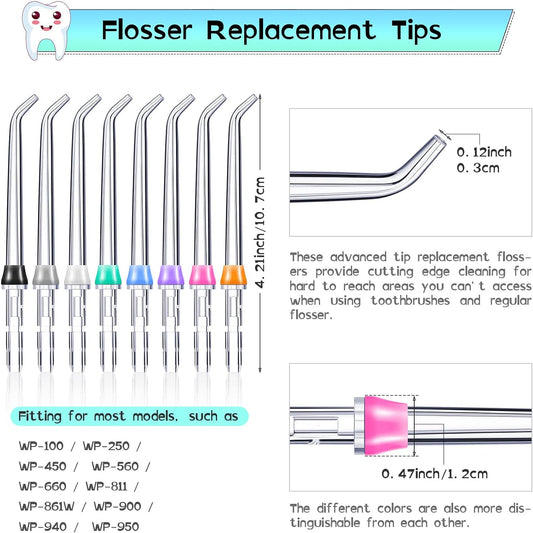 Tondiamo Water osser Parts Replacement Hose Dental Irrigator Handle Replacement Oral Hygiene Accessories Oral Irrigator for Waterpik ossers Replacement Tips Reservoir Tank Valve Rubber Gasket