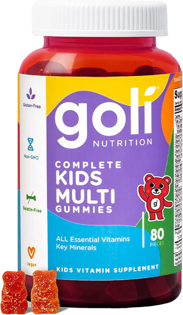 Goli Kids Multi Vitamin Gummy - 80 Count - All 13 Essential Vitamins &