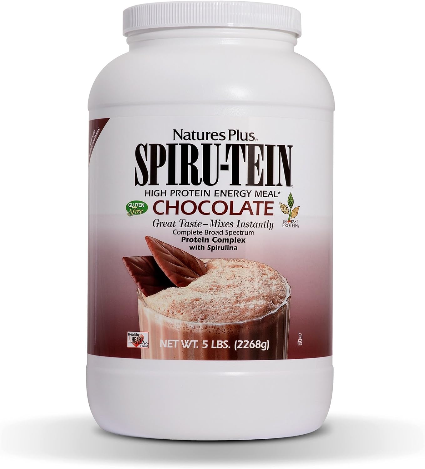 Naturesplus Spiru-Tein Shake - Chocolate - 5 Lbs, Spirulina Protein Po5.5 Pounds