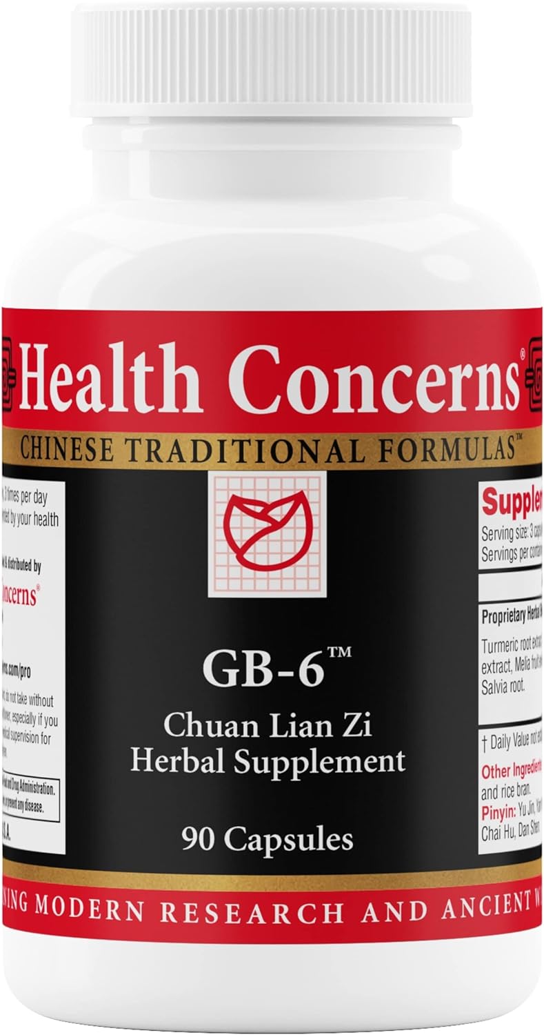 Health Concerns GB-6 - Gallbladder Support & Liver Health Supplement -