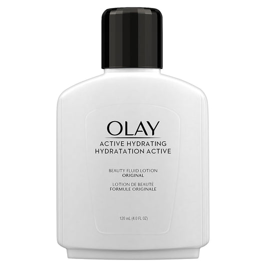 Face Moisturizer by Olay, Active Hydrating Beauty uid Lotion, Original Facial Moisturizer, 4 . (Pack of 2) Packaging may Vary