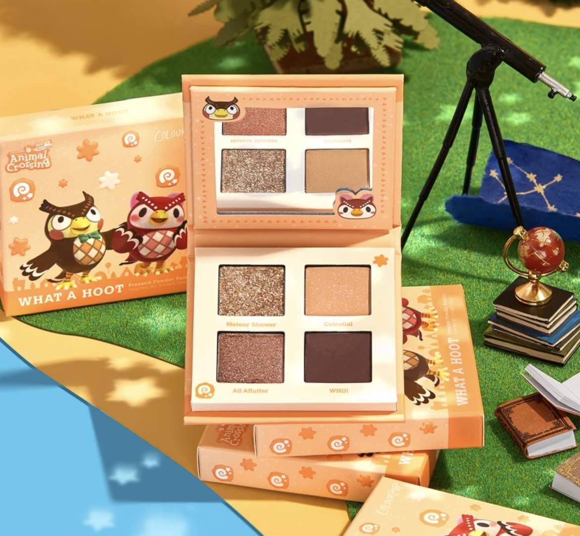 Colourpop Animal Crossing Eyeshadow Palette 'What a Hoot!' - Shadow Quad Full Size New without Box,Powder