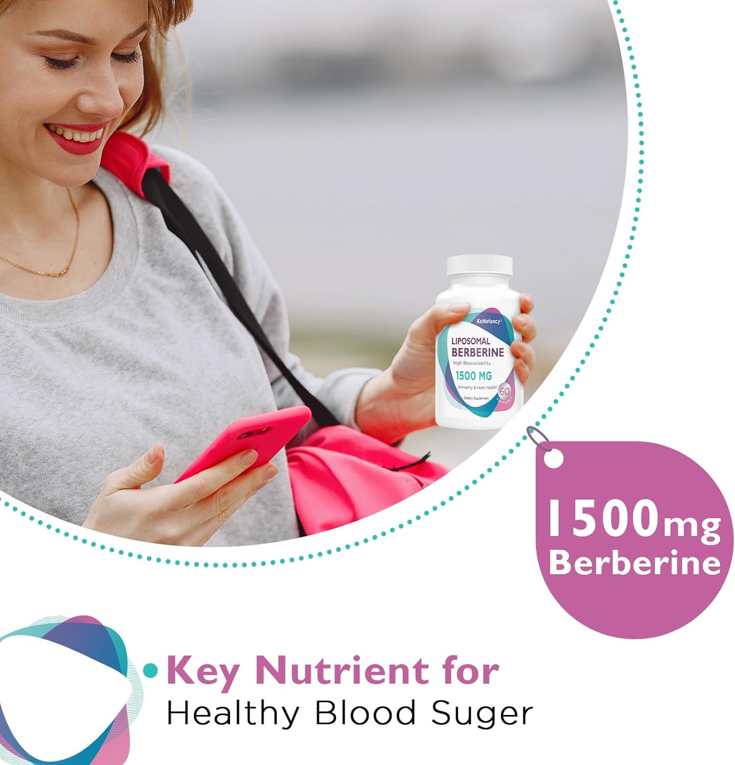 Berberine HCL Supplement 1500mg - High Bioavailability Liposomal Berbe
