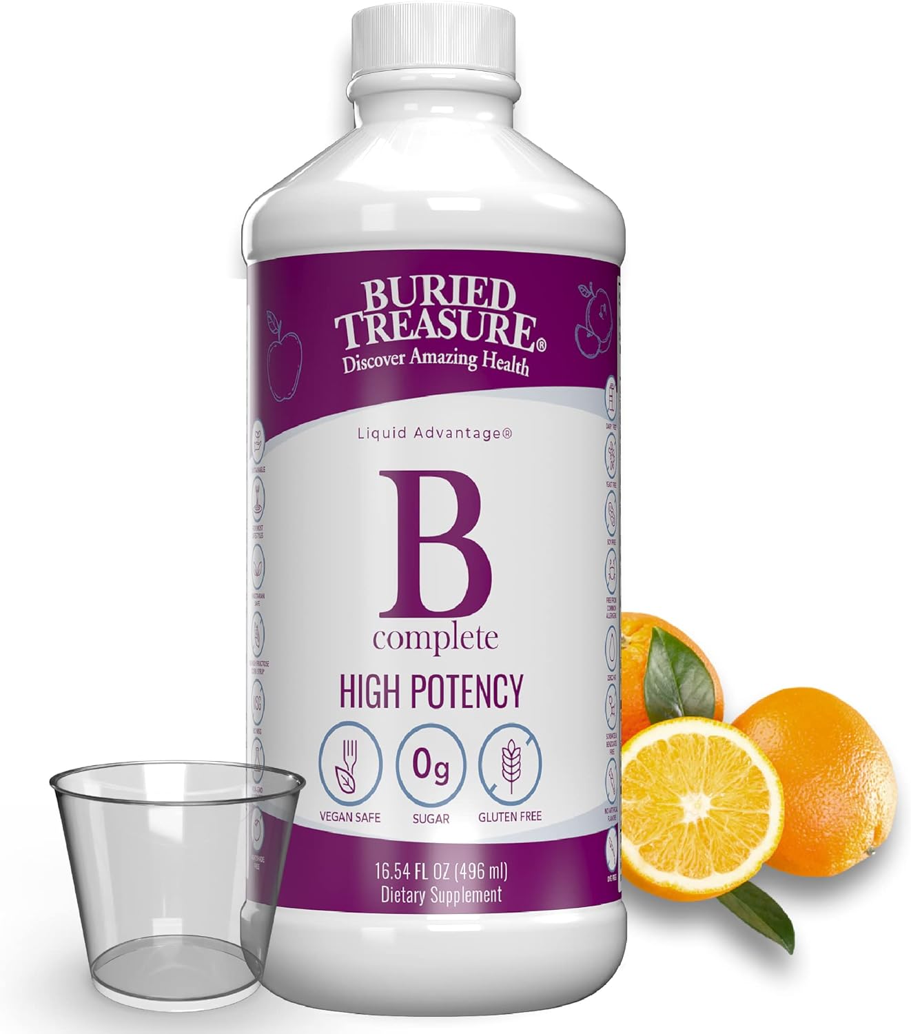 Buried Treasure B Complete High Potency All B Vitamins Liquid Suppleme