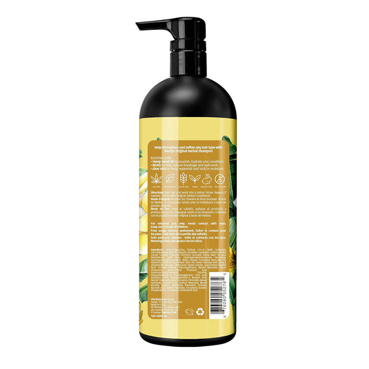 Hempz Biotin Hair Shampoo - Original Light oral & Banana - For All Hair Types Growth & Strengthening of Dry, Damaged and Color Treated Hair, Hydrating, Softening, Moisturizing - 33.8