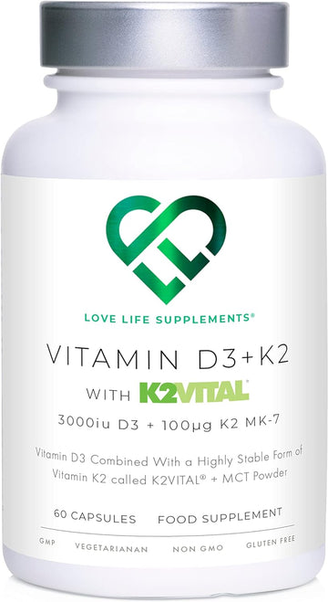 Vitamin D3 K2 and MCT Powder for Superior Absorption | Includes K2VITA60 Grams