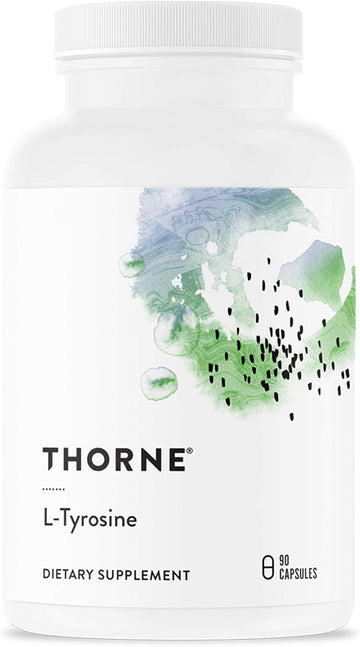 Thorne L-Tyrosine - Amino Acid Supplement to Support Production of Dopamine and Norepinephrine - 90 Capsules