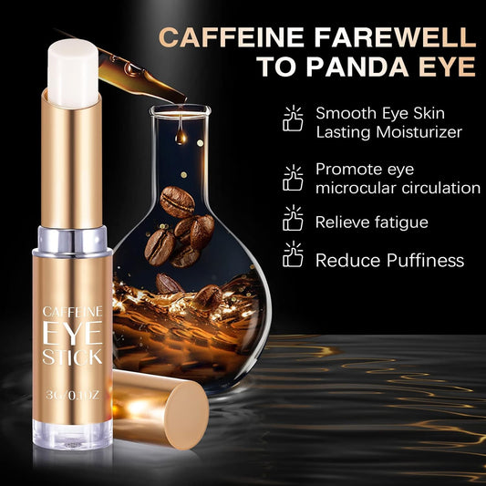 Retinol Eye Stick, Coffeine Eye Cream for Dark Circles and Puffiness, Reduces Fine Lines and Dark Circles, Under Eye Cream Anti Aging, Eye Brightener Stick, Eye Cream for Wrinkles (Coffeine)