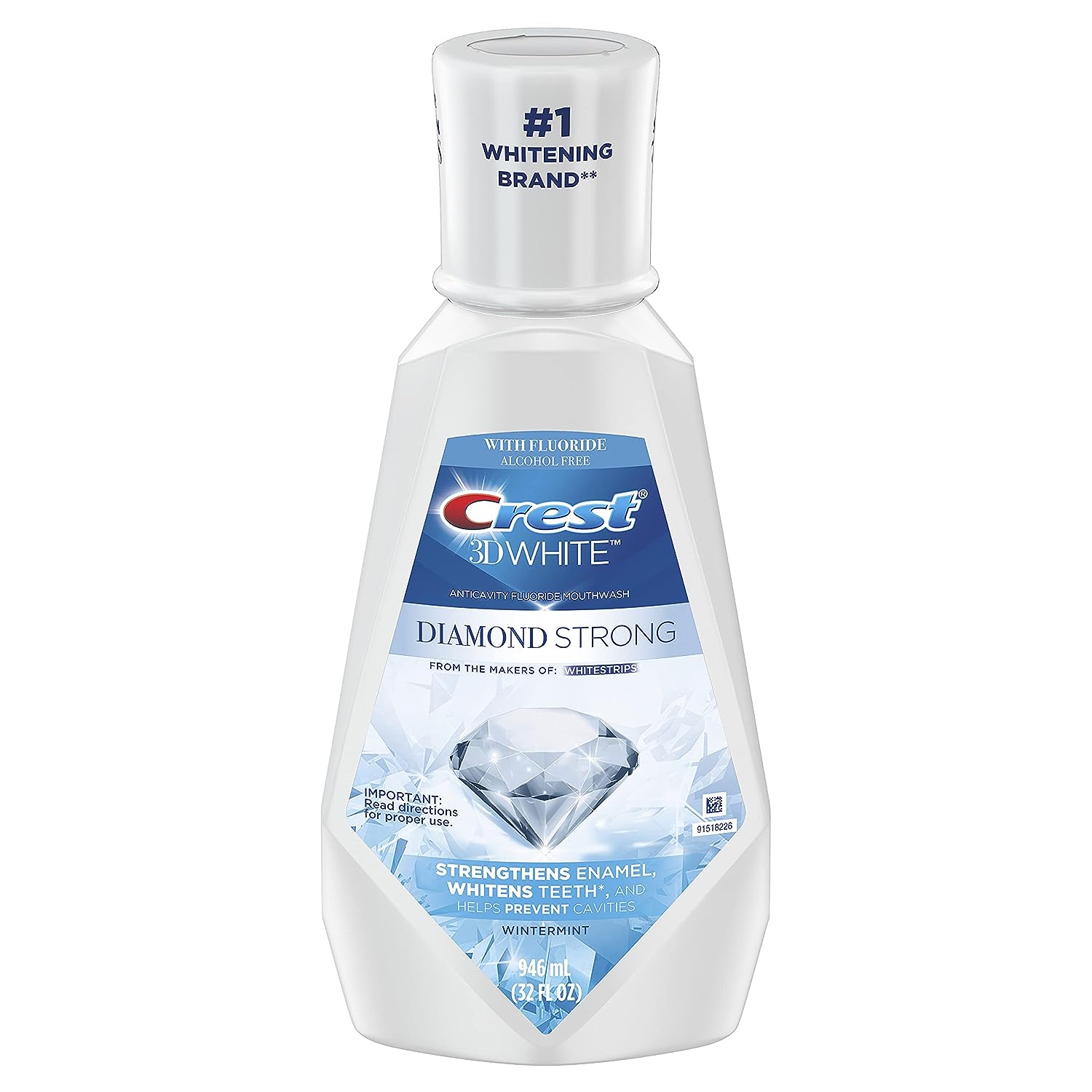 Crest 3D White Mint Mouthwash, 32   (Pack of 1)