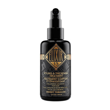 18.21 Man Made Elixir 13 Men's Styling and Thickening Treatment for Hair, Original Sweet Tobacco Volumizing Leave-on, 3.4