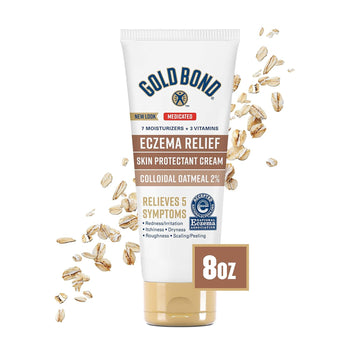 Gold Bond Medicated Eczema Relief Skin Protectant Cream, 8 oz., With 2