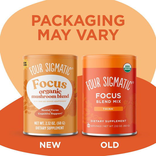 Four Sigmatic Focus Blend 7 Superfoods Adaptogen Blend Mix with Lion's