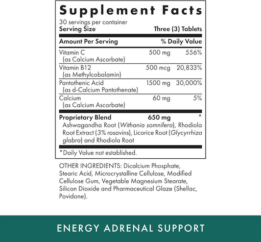 MICHAEL'S Health Naturopathic Programs Energy Adrenal Support - 90 Veg1 Ounces