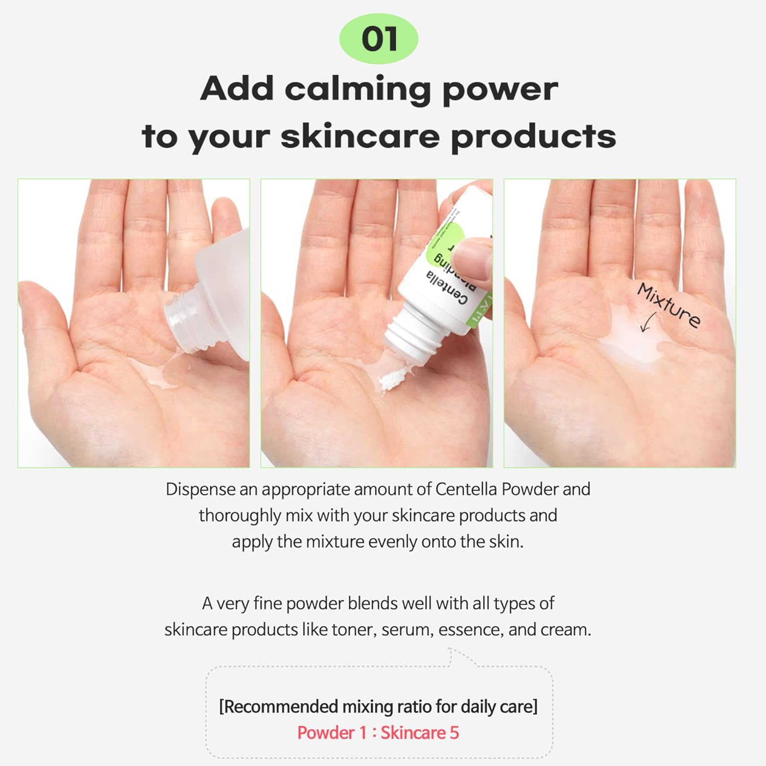 TIAM Centella Blending Powder, CICA Powder, Sebum Control, r