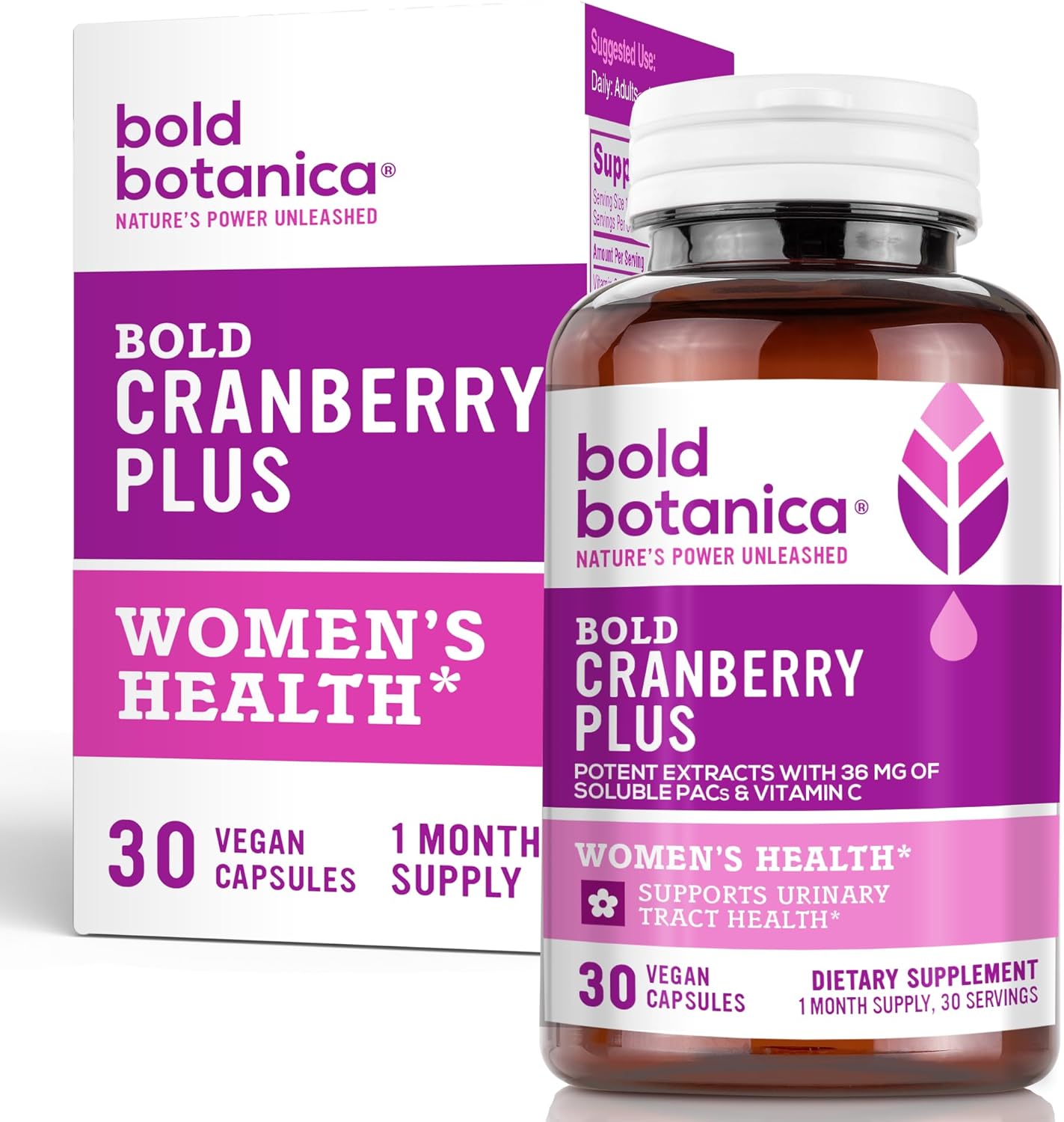 Bold Botanica Bold Cranberry Plus ? 36 mg Soluble PACs ? Cra