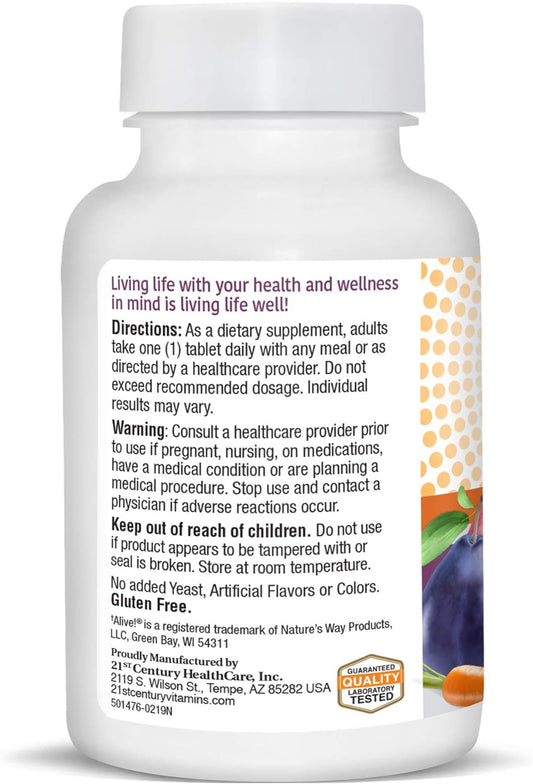 21st Century Wellify Women's 50+ Multivitamins with Minerals, 65 Count (22460)