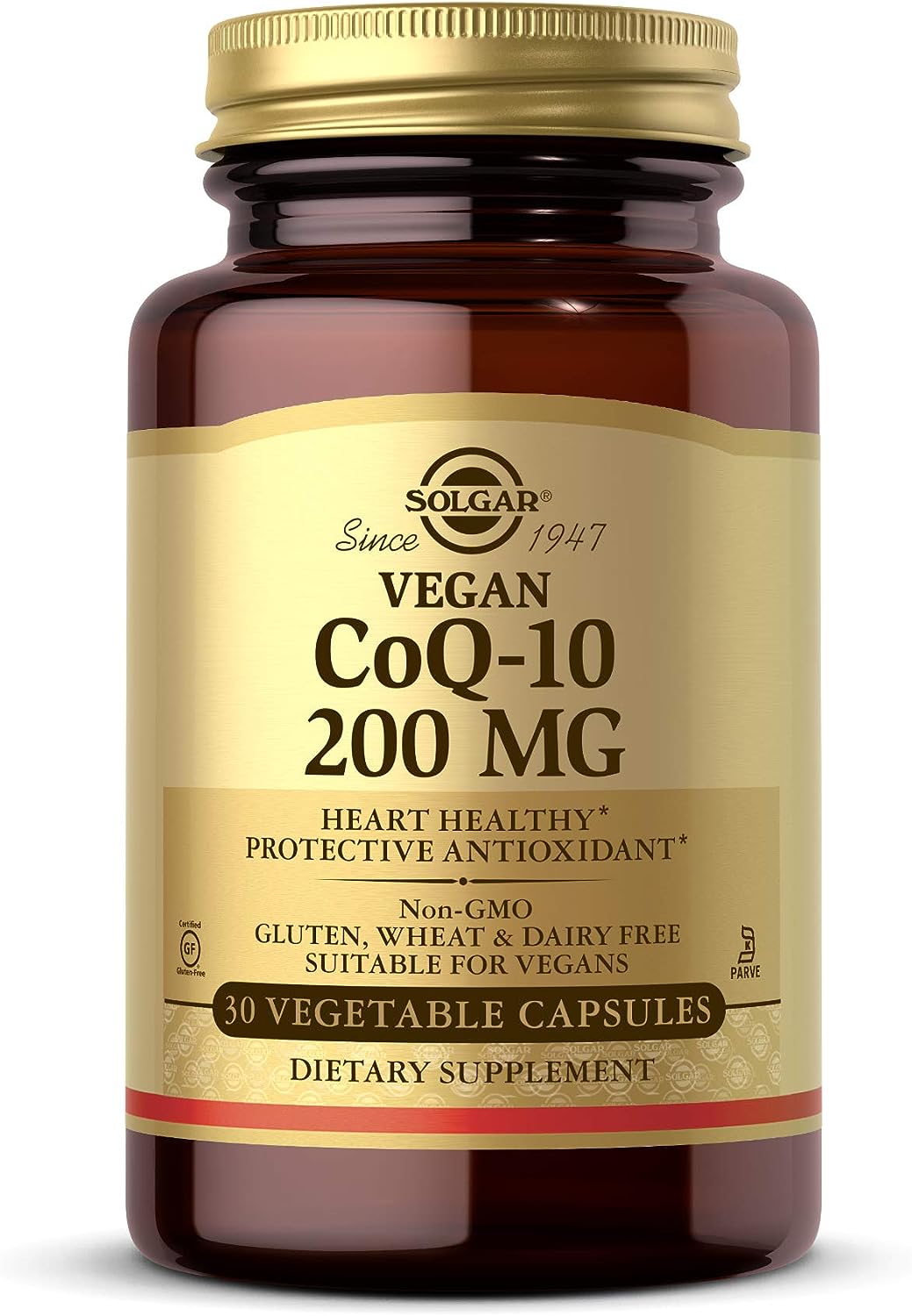 Solgar Vegetarian CoQ-10 200 mg, 30 Vegetable Capsules - Heart Healthy