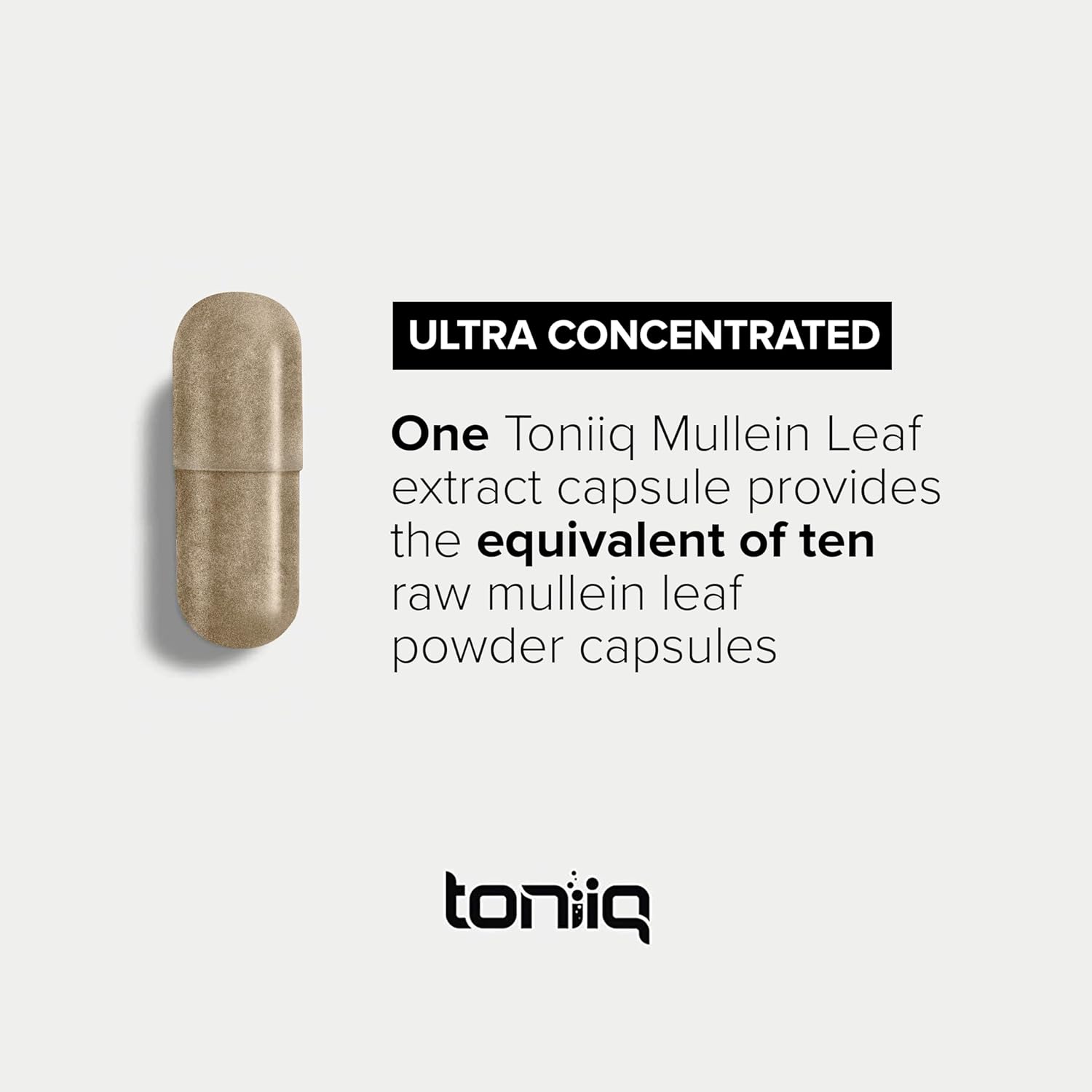 13,000mg Mullein Leaf Capsules - 10:1 Ultra Concentrated Mullein - Thi