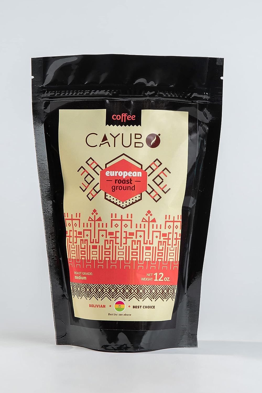 Cayubo Coffee - GROUND - Medium Roast "European", Single Origin, 1750 m.a.s.l, Bolivian Altitude Coffee Beans
