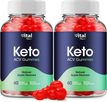 (2 Pack) Vital Ketogenic Keto ACV Gummies - Official - Vital Ketogenic