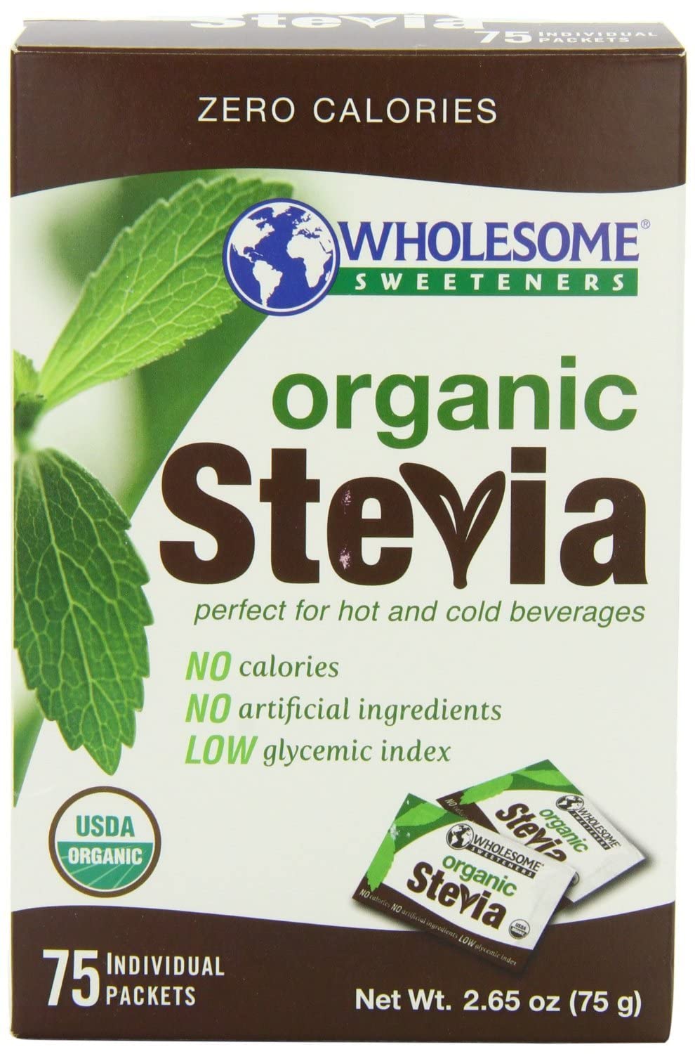  Wholesome Sweeteners Sweetener Stevia 75 Count (Pack of 1) 