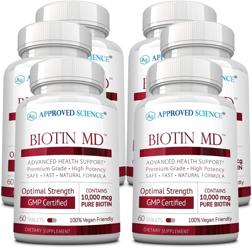 Approved Science Biotin Md  Extra Strength Pure Biotin 10,000Mcg To