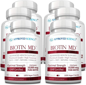 Approved Science Biotin Md  Extra Strength Pure Biotin 10,000Mcg To