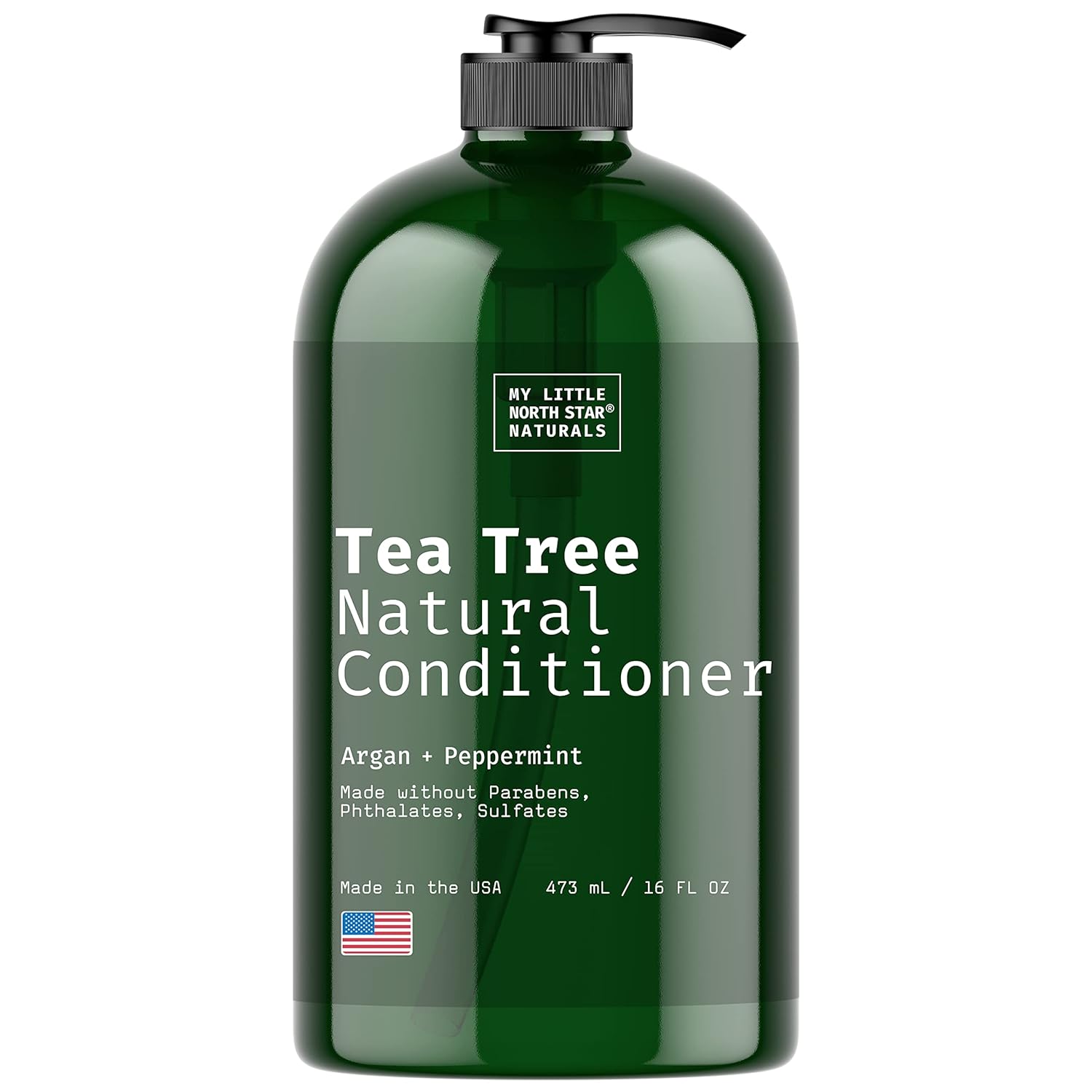 Tea Tree Conditioner, With Tea Tree Oil, Peppermint Oil, For Dry Damaged Hair Treatment, Sulfate Free Conditioner, Plant-Derived Made in USA - Packaging May Vary