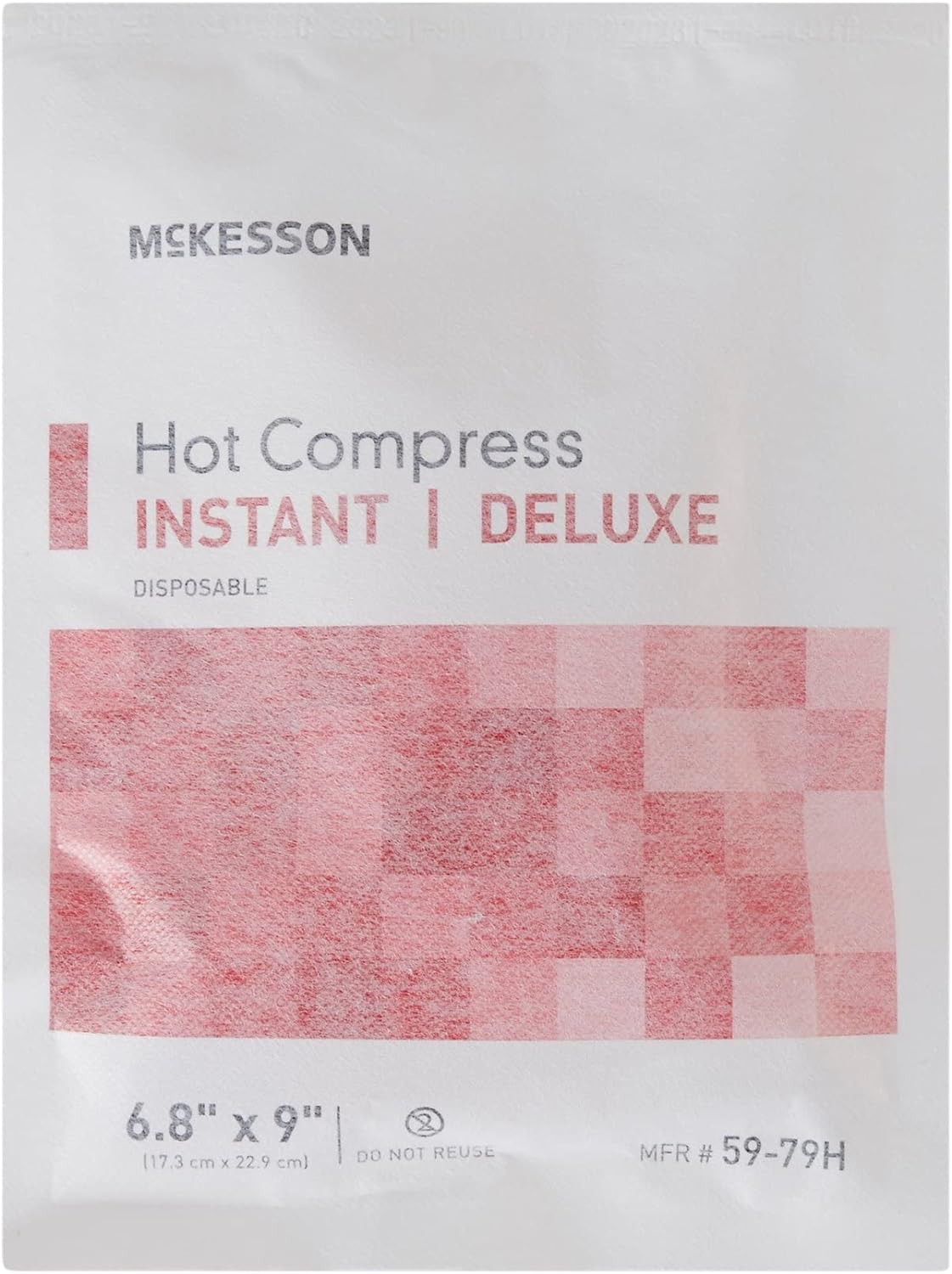 McKesson Hot Compress, Instant Hot Pack, Disposable, 6 4/5 in x 9 in,