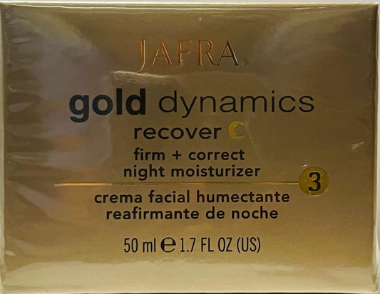 Jafra Gold Dynamics Recover Firm + Correct Night Moisturizer 1.7 .