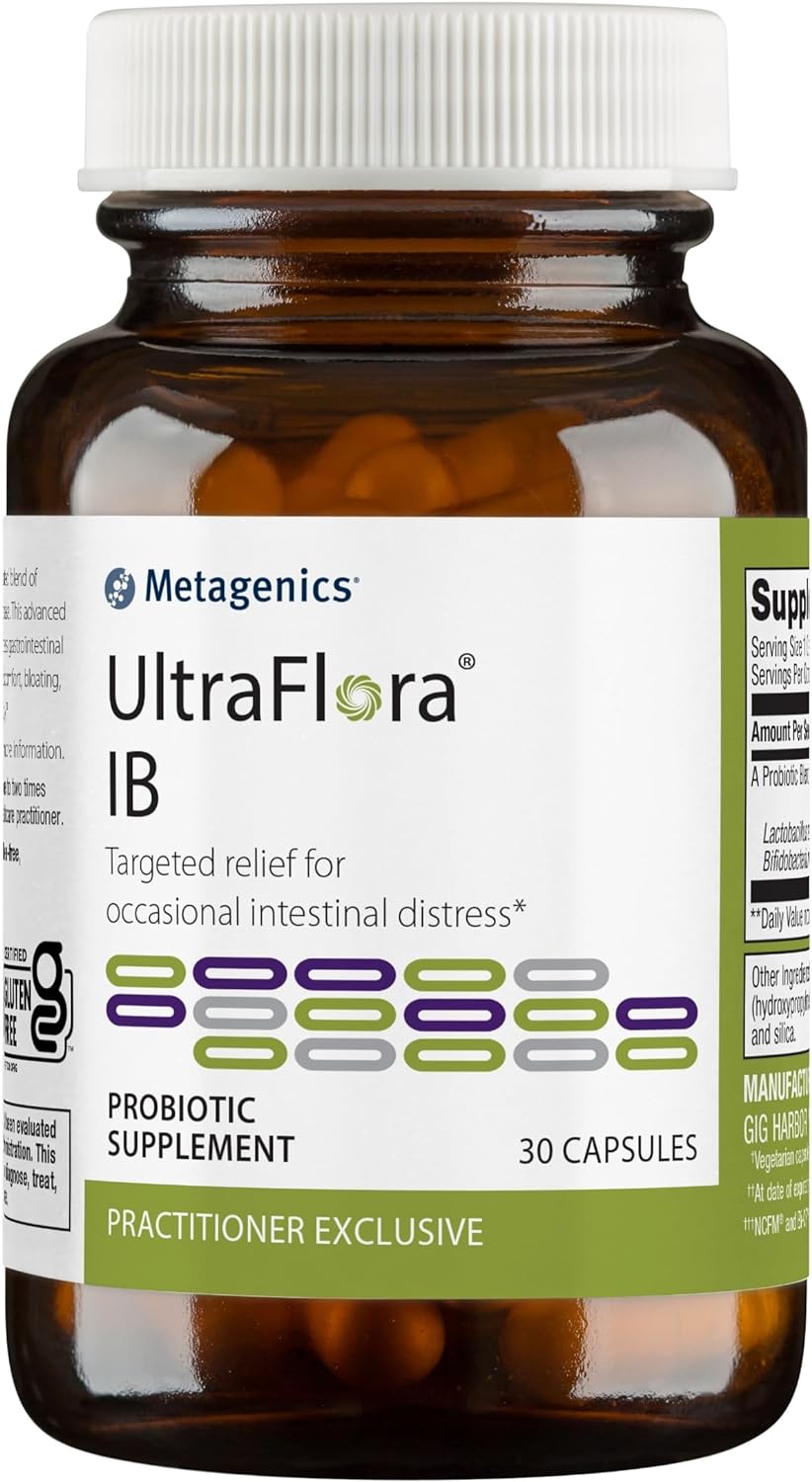 Metagenics UltraFlora IB Daily Probiotic Supplement with Targeted Reli2.88 Ounces