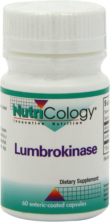 Nutricology Lumbrokinase, Capsules, 60-Count1.6 Ounces