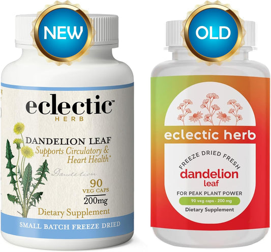 Eclectic Institute Raw Freeze-Dried Dandelion Leaf | Organic Supplement to Support Cleansing & Digestive Function | 90 C