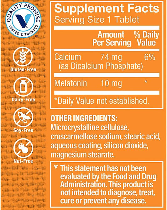 Melatonin 10Mg (60 Tablets) By The Vitamin Shoppe